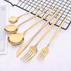 30Pcs Silver Dinnerware Set Home Dessert Fork Spoon Knife Flatware Cutlery Set Stainless Steel Complete Tableware Kitchen Set L230704