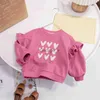 Bluzy bluzy bluzy Dziewczyny 2022 Autumn Zime koszule dla dzieci Dzieci z długim rękawem Topy Casual Baby Onyterwear Obiter Outdler Ubrania 16 J230724