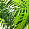 Fiori Decorativi Artificiali Tropicali Foglia Di Palma Cespuglio Pianta In Verde 1 Pz Plastica Areca 15 Foglie 63 Cm Di Altezza