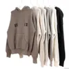 Essential Clothing Designer Hoodie Orijinal Kalite Sweater Külot Sweatshirtler Uzun Kollu Örme Erkekler Kadın Moda Mektubu Baskı S M L XL