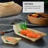 مجموعات أدوات المائدة التي يمكن التخلص منها قوارب قوارب الخفيفة الخشبية قارب درج المائدة اليابانية على شكل أدوات المائدة على شكل