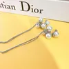 Dangle Earrings Fashion StatementEarring long Pearl Bling Tassel for女性の結婚式の毎日のペンダントジュエリーギフト