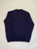 Designer US Herrstickande tröja Polos 2023 Winter Navy Blue Flag of the United States Round Neck Cotton Löst retro Fashion Casual tröja