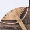 DIY Blank Paper Fan Sundries Bamboo Handle Sided Circular Fan Student Children Hand Painting Calligraphy Chinese Palace Round Fans TH1006