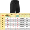 Shorts de corrida masculino bolso reflexivo secagem rápida treinamento solto jogging calça curta letra respirável divisão lateral fitness