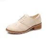 Scarpe eleganti Scarpe brogue stringate stile britannico donna scarpe tacco alto quadrato med scarpe chic scarpe oxford plateau scarpe derby sapato feminino y603 L230724