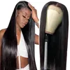 Perucas de cabelo humano 4x4 mink virgem brasileira com fechamento em renda para mulheres negras perucas retas frontais de renda brasileira Gaga Queen269u