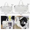 Duffel Bags Travel Women Gym Bag Men Large Small Weekend Dry And Wet Fitness Handbag Male Female Sports PU Leather Outdoor 230724