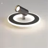 Plafoniere Camera da letto nordica Guardaroba Led Luce Creativa Rotante Corridoio Corridoio Corridoio Apparecchio per interni