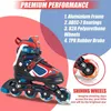 Inline Roller Skates Nattork Adjustable Inline Skates for Kids with Light Up Wheel Outdoor Indoor Illuminating Roller Skates for Girls and Boys HKD230720