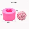 Stampi da forno Rose Ball Flower Cooking Tools Stampo in silicone per fondente Ware Chocolate Sugar Of Cake Decorating Candela profumata