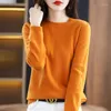 Frauenpullover Herbst Wolle Frauen Fashiong Designer Luxus Oansatz Gestrickte Kleidung Langarm Koreanische Casual Pullover Mädchen Tops