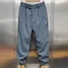 Pantaloni da uomo 2023 primavera autunno stile coreano vintage pantaloni lunghi larghi da uomo chic tinta unita abiti maschili alla moda