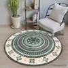 Carpets Nordic Round Carpets Style Bedroom Carpet Retro Living Room Rugs Large Area Cloakroom Rug Washable Non-slip Floor Mats R230725