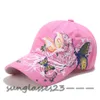 Czapki kulkowe designerskie czapki koreańskie haftowy kapelusz baseballowy motyl kaczek kaczki