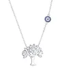 Горячая продажа 925S Серебряное дерево Дерево Дьявол Глаза, инкрустированные бриллиантовым подвеской, женское ожерелье с темпераментом клавиля