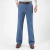 Hommes Hommes Jeans Taille 3045 Hommes D'affaires Classique Mâle Stretch Plus Baggy Droit Denim Pantalon Coton Bleu Travail 230706 L230724