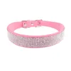 Collari per cani Collare Cute Dazzling Sparkling Soft Suede Leather Cat Strass Crystal Diamond Pet Puppy XS