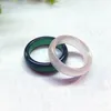 Cluster anneaux 2023 haute qualité mode pierre naturelle anneau breloque ronde Agates doigt bandes de mariage pour femmes filles bijoux