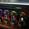 Desk Table Clocks IPS Nixie Clock 121 Dial Styles 5 Functions 1 Effect Black Spades Wood Case Easy to Use Creative ornaments 230721
