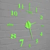 Relojes de pared, números mixtos, reloj luminoso de diseño moderno, decoración del hogar, pegatinas grandes, fácil de leer, reloj DIY brillante para sala de estar