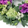 Decorative Flowers Simulated Hydrangea Garlands Wall Hanging Wreaths Forest Wedding Scene Decorations Fake Home Door