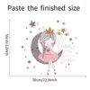 Wall Stickers Girl Room Decor Little Princess Moon Sticker Children's Bedroom Commercial Decoration