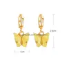 Charme mode boucles d'oreilles acrylique papillon en forme de bijoux petit frais doux goutte boucle d'oreille pour les femmes mignon cadeaux livraison