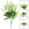 Dekorativa blommor Artificial Lily of the Valley Fake Flower Bouquet White Wind Chime Bridal For Wedding Party Decoration