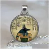 Pendentif Colliers À La Main Gothique Aile De Chauve-Souris Potion Halloween Bijoux Cadeau Charme Collier Verre Cabochon Vintage Pour Femme Fille Drop Del Dhxy0