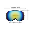 Ski Goggles ROBESBON Ski Goggles UV400 Glasses Snow Eyewear Adult Outdoor Sports Single Layer Large Spherical Glasses HKD230725