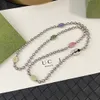 En gros 20 styles Marque Lettre Plaqué Or Argent Plaqué Pendentif Colliers Cuivre Matériel Lettre Collier Incrusté Cristal Chaînes De Noël Bijoux Cadeaux