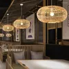Hanglampen Rotan Lamp Slaapkamer Woonkamer Keuken Handgeweven Bamboe Kunst Verlichting Voor