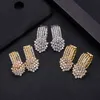 Boucles d'oreilles rondes géométriques à la mode Stud janeklly pour femmes Accessoires Boucles d'oreilles en zircon cubique Bijoux pendientes mujer moda 230724