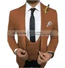 Costumes pour hommes simple boutonnage hommes Slim Fit smoking 3 pièces marié de mariage (veste gilet pantalon) formel italien mode Costume personnalisé