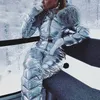 Vestes de Ski brillant argent or Ski costume femmes hiver coupe-vent combinaison snowboard femme neige Costumes 230725