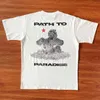 Designer Fashion Clothing Hip hop Tees TShirts Hellstar Studios Path to Paradise Tee Angel T-shirt à manches courtes Tendance