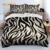 Kleurrijke Zebra Patroon Dekbed Beddengoed Set Dekbedovertrek Bed Set Dekbedovertrek case King Queen Size Beddengoed Set Volwassen kind L230704