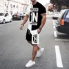 Мужские спортивные костюмы Summer Cool Believes in His Мужские футболки с короткими рукавами и шорты Пляжный легкоатлетический костюм Комплект из 2 предметов Повседневный дышащий 230724