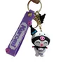 Cartoon Kuromi Keychain Cute Car Keyring Doll Bag Pendant Car Keyholder Creative Bag Charm Accessories Gifts 2288