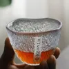 Kieliszki do wina Heatresant szklana herbata kubek deszczowy upuszczenie przez przezroczyste picie japońskiego set kung fu 230725