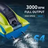 Elektriska/RC-båtar 2.4G RC Boat S4 20 km/h Dual Motor Waterproent High-Speed ​​Boat Summer Outdore Water Remote Control Toys Present For Boys Girls 230724