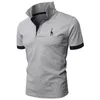 Herrpolos broderi 35% Pure Cotton Men's Polo Shirt Casual Solid Color Slim Fit Men's Polo Summer Fashion Märke Herrkläder 230724
