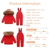 Piumino 2023 Ragazzo Tuta da bambino Giacca invernale per ragazze Tuta Bambini Piumino Parka Cappotto Bambino Tuta da neve Set per bambini Abbigliamento per bambini 2-6 HKD230725