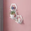 Dekorative Objekte Figuren Kreatives Wandregal Zuhause PunchFree Wandmontiertes PVC-Holz Hängende Dekoration Blumen Schlafzimmer Balkon Topfständer 230725