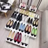 新しいボウタイグリッターバレエ靴レザーラウンドソールトーキャップフラット女性の豪華なデザイナーカジュアルドレスシューズ高品質の工場靴サイズ35-43