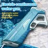 Gun Toys Summer Outdoor Toys Large Electric Induction Water Automatic Pumping Gun Beach Swimming Pool Water Fight Children's Toy Gifts 230724