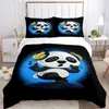 Cute Panda Copripiumino Cartoon Kawaii Consolatore Set di biancheria da letto Copripiumino morbido e custodie per adolescenti Single / Double / Queen / King L230704