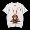 Men's T Shirts 2023 High Quality Spring/Summer Cotton T-shirt Embroidery Chinese Style Dasheng O-Neck White