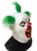 Masque de fête d'Halloween masque de Clown effrayant diable pleine tête masque en Latex Cosplay Costume accessoire